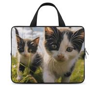 Little Cat on The Grass Housse pour ordinateur portable de 10 pouces ultra fine et imperméable avec dragonne
