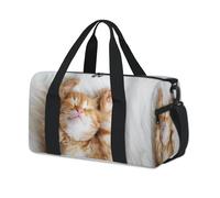 Little Cat Sac de sport en forme de chat mignon pour le week-end, sac fourre-tout décontracté pour voyage, gym, enfants, filles, garçons, femmes et hommes