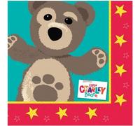 Little Charley Bear - Serviettes en papier, déjeuner SG24914 (taille unique) (Rouge/Brun/Bleu)