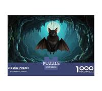 Little Chauve-Souris 1000 Pieces Jigsaw Puzzles for Adults Challenging Game Stress Relieving Entertainment Cultivate The Spirit of Teamwork for Adults and Kids, Age 12 Years Up 38x26cm/1000pcs