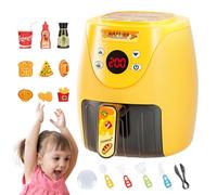 Little Chef Air Fryer Set - Play De Cuisine Miniature, Appliance De Cuisine Amusante | Interactive Pretend Play Grill, Élément De Couleur, Jouet d'apprentissage Musical Divertissant pour Les en