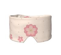 Little Cherry Blossoms Masque de sommeil pour les yeux et les oreilles Motif fleurs de cerisier Rose 67 x 12 cm Convient pour les voyages, le yoga, le repos profond à l'intérieur et à l'extérieur