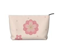 Little Cherry Blossoms Trousse à maquillage tendance en velours côtelé avec fermeture éclair pour voyage, camping et usage quotidien