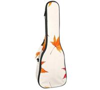 Little Clover Étui pour ukulélé de concert de 58,4 cm avec motif feuilles sur fond vert foncé, Multicolore 10., 25.9x9x3.1in/66x23x8cm, Organiseur de sac