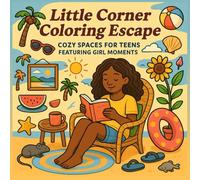Little Corner Coloring Escape Relaxing Creative: Cozy Spaces for Teens Featuring Girl Moments & Relaxing Creative Vibes, Girl moments coloring book, (Little Corner cozy spaces book)