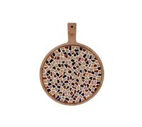 Little Creations Mosaik Plateau de service rond - Kit de bricolage pour adultes - Créez votre propre plateau de service - 39 cm de long, 30 cm de large - Possibilités d'utilisation multiples