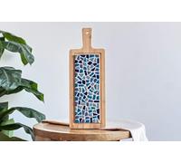 Little Creations Plateau de service mosaïque bleu | Kit de bricolage pour adultes | Kit de bricolage pour adultes | 40 cm