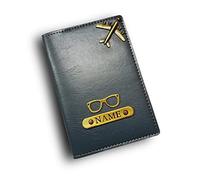 Little Cubess Housse de passeport personnalisée grise 2 en similicuir pour homme/femme/portefeuille/sac, gris, standard, porte-passeport, gris, standard, passeport, gris, Standard, Porte-passeport