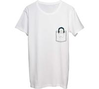 Little Cute Pingouin in Pocket T-Shirt Homme Bnft Blanc, blanc, M