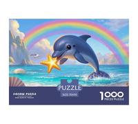 Little Dauphin 1000 Pieces Jigsaw Puzzles for Adults Educhational Games Stress Relieving Entertainment Cultivate The Spirit of Teamwork for Family Decorations 70x50cm/1000pcs