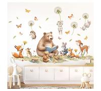 Little Deco DL5066 L Sticker mural animaux de la forêt ours renard