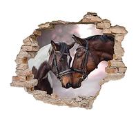 Little Deco DL639-1 Sticker mural 3D pour chambre d'enfant Motif cheval