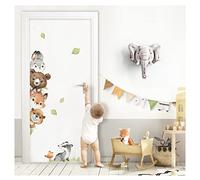 Little Deco Graz Design DL970-01 Sticker mural pour porte de chambre d'enfant Motif animaux de la forêt