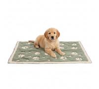 Little Dedi PetMat Tapis de cage en coton bio pour petits chiens, chats et crèche, sans couture et réversible, lavable, confort tricoté 3D, 71 x 101 cm, pour