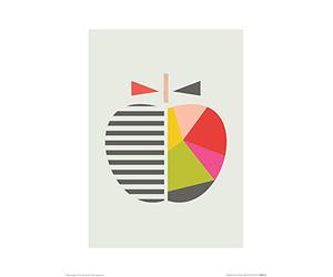 Little Design Haus (Geometric Apple 30 x 40 cm Toile Imprimée