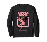 Little Devil Skate The Hell Out of It (Saker Girl Graphic) Manche Longue