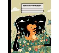 Little Dino Writing Pad: 7.5 x 9.25 Inches - 110 Pages | Composition Note Book | Soft Cover - Wide Ruled | For School, College, Office or Personal use