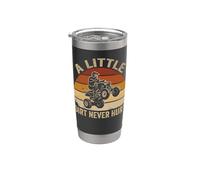 Little Dirt Never Hurt ATV Quad 4 roues hors route Gobelet isotherme en acier inoxydable double paroi