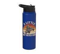 Little Dirt Never Hurt ATV Quad 4 roues hors route Stainless Steel Insulated Water Bottle