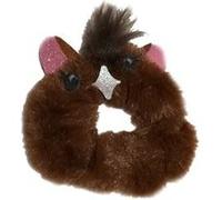 Little Divas Accessoire Cheveux - Chouchou Tête de Cheval - Marron G