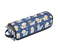 Little Dogs Étui de voyage 2 en 1 pour fer à friser et tapis résistant à la chaleur de grande capacité pour fer à lisser, fer à friser, sèche-cheveux