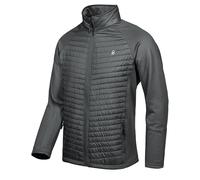 Little Donkey Andy Veste de course à pied chaude, thermique et hybride pour homme, gris, taille S