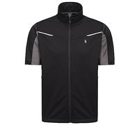 Little Donkey Andy Vestes softshell légères pour homme, coupe-vent à manches courtes, pour la randonnée, le cyclisme, la course, le golf, Noir , L