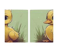 Little Duck Étui portefeuille de voyage imperméable en cuir synthétique avec emplacements pour cartes de crédit pour homme et femme, 20,3 x 13,8 cm, Style :, 20.3x13.8cm