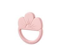 Little Dutch 2012281 Anneau de dentition en silicone - Motif fleur - Rose