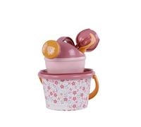 Little Dutch 2014446 Lot de 5 seaux de plage - Fleurs roses