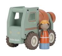 Little Dutch 2529 Bétonnière en bois pour voiture - Vert