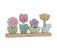 Little Dutch 7330 Jeu d'empilage en bois FSC - Motif fleurs - Fairy Garden