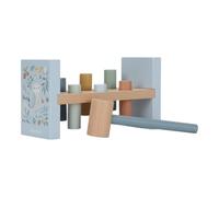 Little Dutch Banc à marteau en bois - Forest Friends - Bleu
