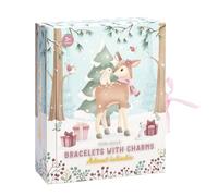 Little Dutch Calendrier de l'Avent - Jouet - Bracelet - Kit de bricolage - Bijoux pour filles à partir de 3 ans - Fairy Garden Rose