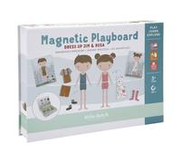 Little Dutch Dress Up Jim & Rosa Boîte de jeu magnétique pour enfants à partir de 3 ans Développement de la motricité fine et de l'imagination