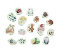 Little Dutch Forest Friends & Fairy Garden 2013811 Lot de 16 figurines en mousse de bain