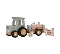 Little Dutch Little Farm Tractor with Trailer jouet en bois 18 m+ 1 pcs