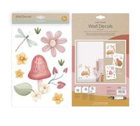 Little Dutch Lot de 3 stickers muraux Fairy Garden A4 - 30 x 21 cm
