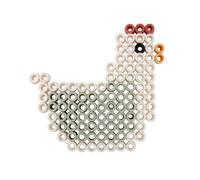 Little Dutch Maxi Perles à repasser Little Farm, 5 motifs, plastique, rondes, kit de bricolage, multicolore