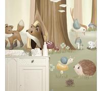 Little Dutch Papier peint Fresque Forest friends 300 x 280cm