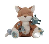 LITTLE DUTCH - Peluche Activites Renard Forest Friends Bleu Marron Beige Vert Jaune