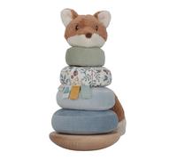 LITTLE DUTCH - Renard A Empiler Doudou Et Bois Fsc Forest Friends Marron Beige Vert Bleu Bois