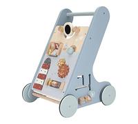 Little Dutch Sailors Bay Chariot avec planche de jeu en bois pour bébé et tout-petit Bleu