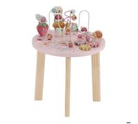 LITTLE DUTCH - Table Dactivites En Bois Fsc Fairy Garden Rose Jaune Vert Beige Multicol