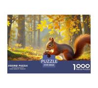 Little écureuil 1000 Pieces Jigsaw Puzzles for Adults Challenging Game Stress Relieving Entertainment Cultivate The Spirit of Teamwork for Men, Women, Elders, Seniors 38x26cm/1000pcs