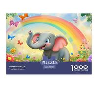 Little éléphant 1000 Piece Jigsaw Puzzle for Adults Challenging Game Stress Relief Puzzle Exercise The Memory of The Brain for The Whole for Women, Gifts for Men 70x50cm/1000pcs