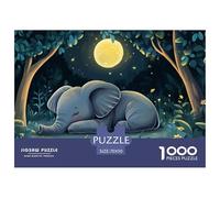 Little éléphant 1000 Piece Jigsaw Puzzle for Adults Family Challenge Toys Stress Relief Puzzle Exercise The Memory of The Brain for Adults and Kids, Age 12 Years Up 70x50cm/1000pcs