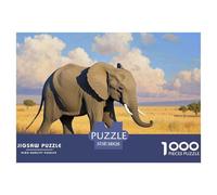 Little éléphant 1000 Pieces Jigsaw Puzzles for Adults Family Challenge Toys Stress Relieving Entertainment Cultivate The Spirit of Teamwork for Family Decorations 38x26cm/1000pcs