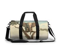Little Elephant on Tree Sac de sport de voyage pour homme et femme avec compartiment à chaussures, poche humide, style 45 cm/22,9 cm/22,9 cm, Style :, 17.7in/9in/9in