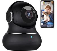 Little elf Caméra Surveillance WiFi Intérieure 360°, Caméra WiFi 2K, Caméra pour Animaux de Compagnie vec Détection de Mouvement, Vision Nocturne, Audio Bidirectionne, Babyphone avec Caméra